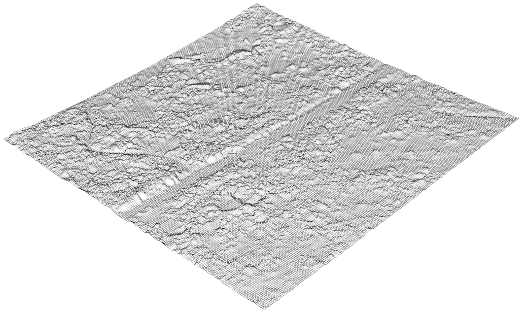 A digital elevation model (DEM) produced from LiDAR. Du Toit, CC-BY-SA-4.0.